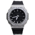 Unique Design Custom Brass Zircon Thorn Crown Watch Bezel Cover
