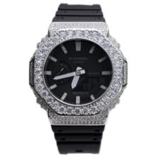 Unique Design Custom Brass Zircon Thorn Crown Watch Bezel Cover